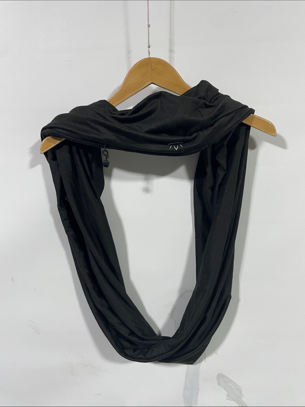 Beyond Yoga Black Infinity Scarf - Stretch Jersey Loop